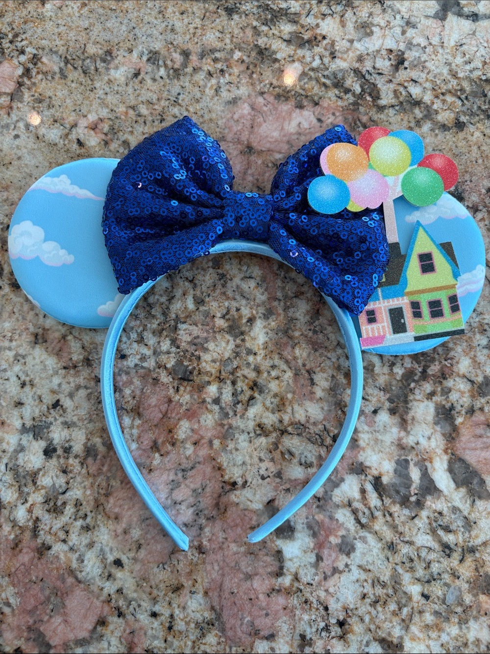 Disney's Up Minnie Ears Headband - Light Blue